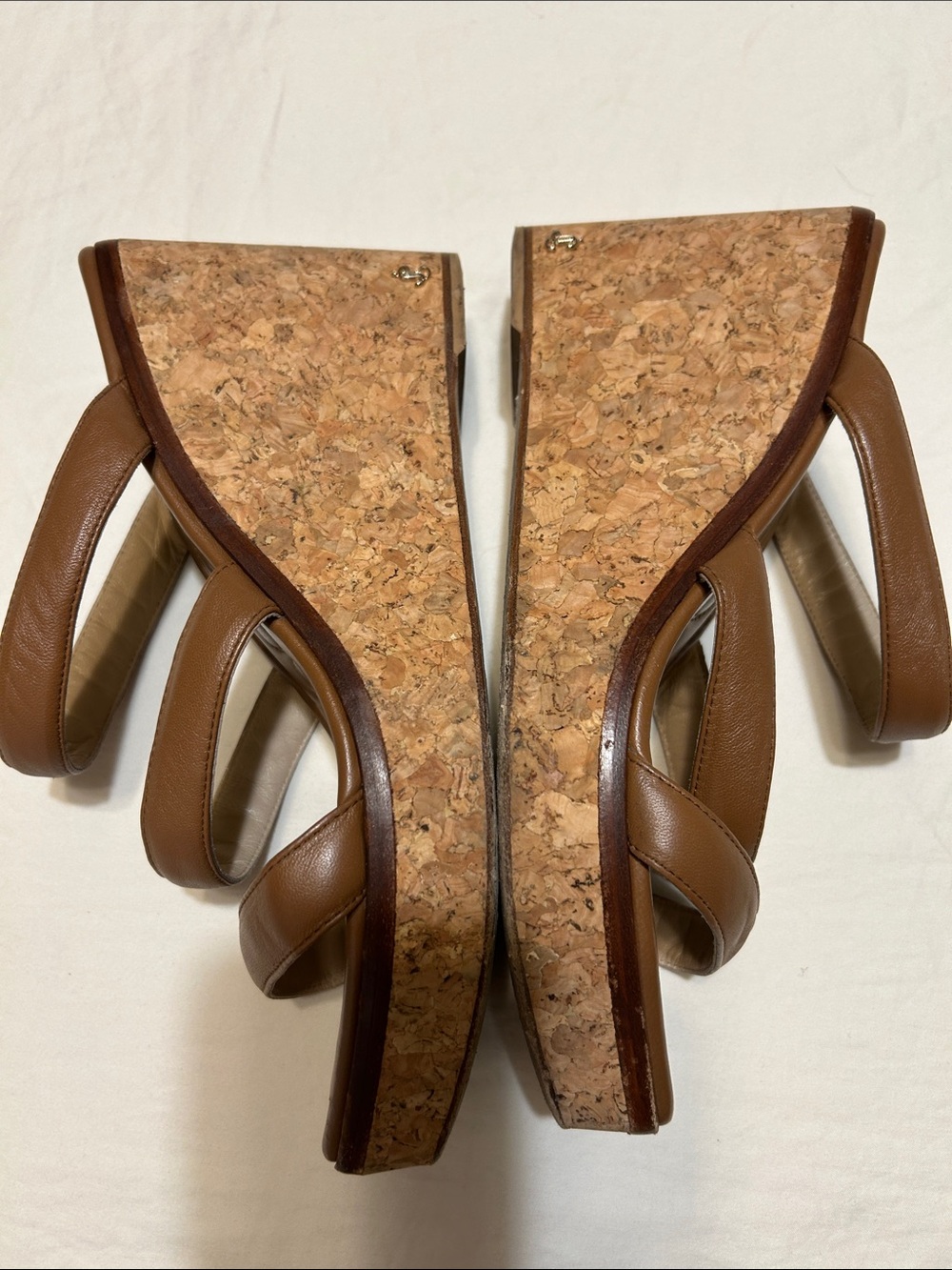Jimmy Choo Tan Brown Leather Strappy Heeled Sandals - Picture 4 of 14